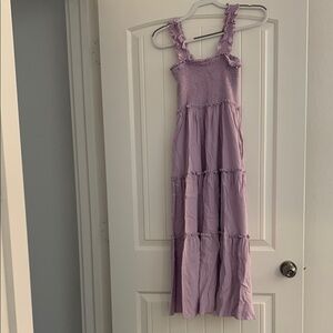 Petal & Pup Lavender Tiered Maxi Dress